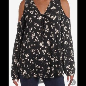 Lauren by Ralph Lauren Open Shoulder Top